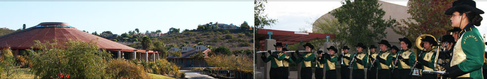 La Costa Canyon campus and band students